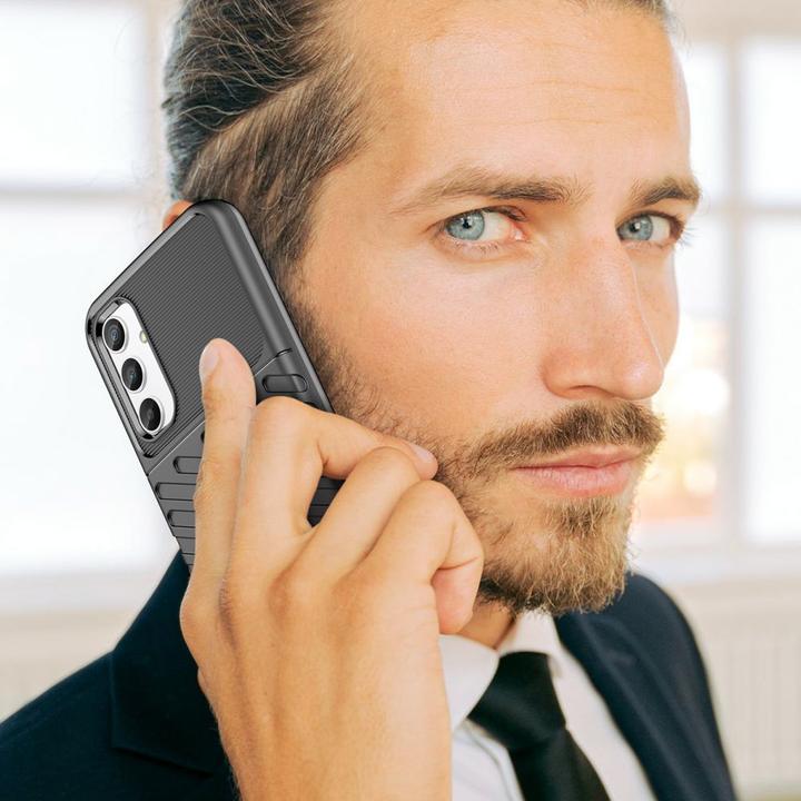 Produktbild Hurtel Thunder Case Hülle für Samsung Galaxy A34 5G Silikon Panzerhülle schwarz (Samsung Galaxy A34 5G)
