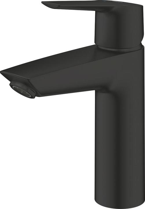 Actual product image Grohe Start QuickFix lavabo mixer, M-size, push-open, cold water at middle position, matt black