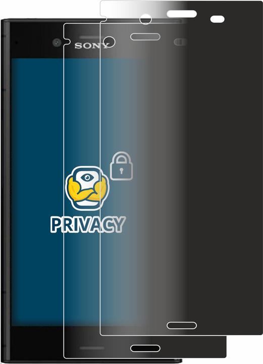 Produktbild BROTECT Sichtschutzfolie Anti-Spy Privacy Folie Blaulicht-Schutz (2 Stück, Sony Xperia XZ1)