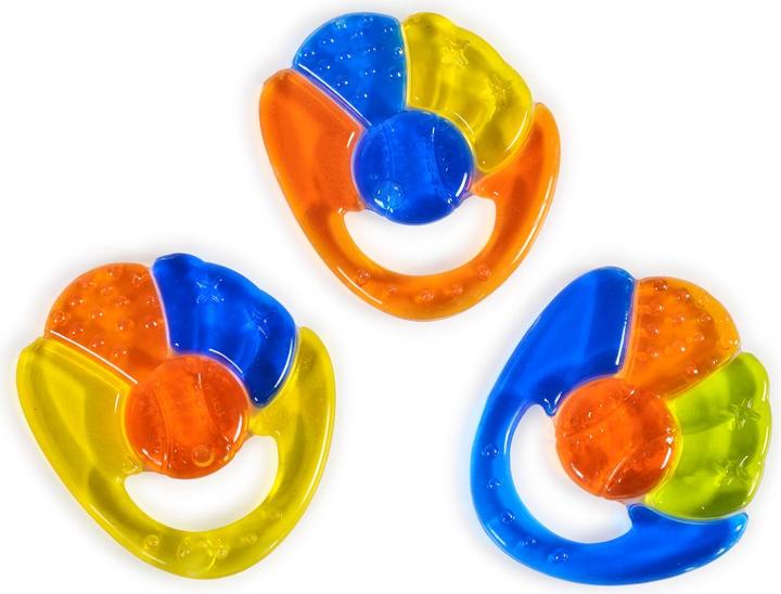 Actual product image Moni Teething ring rainbow orange