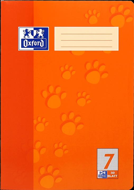 Actual product image Oxford Exercise book, A4, ruling 7 (A4, Checked, Soft cover)