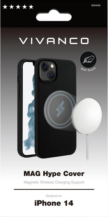 Immagine prodotto Vivanco Custodia per cellulare Mag Hype (6.1") Cover Nero (Apple iPhone 14)