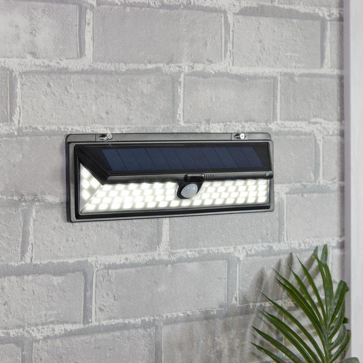 Image du produit Casativo Applique murale, avec panneau solaire, avec capteur de mouvement, 800 lumens, 13,2 watts, lot de 4 (800 lm, IP44)