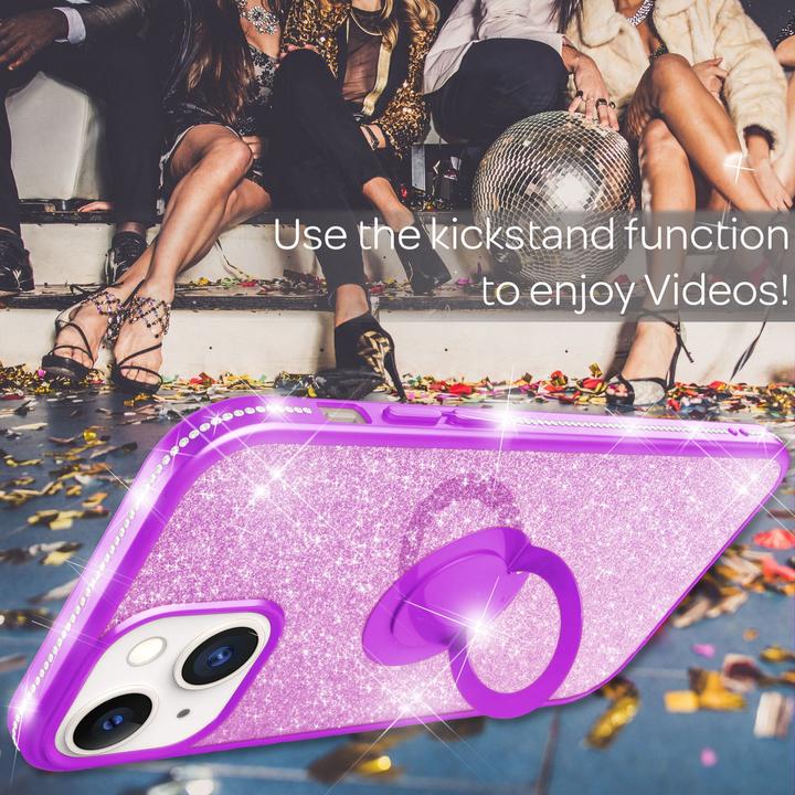 Immagine prodotto Nalia Anello Glitter Silicone Cover (Apple iPhone 13)