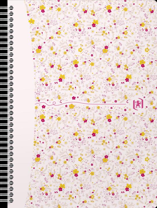 Image du produit Oxford FORME FLORAL - Livre à spirales (B5, Quadrillé, Couverture rigide)