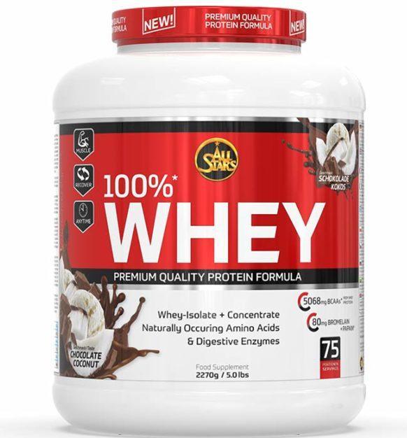 Image du produit All Stars 100% Whey Protein (2270 can) (Pêche, 1 pcs, 2300 g)