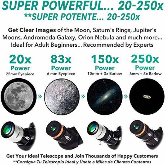 Image du produit Slokey Discover The World Astronomatisches Teleskop für Anfänger