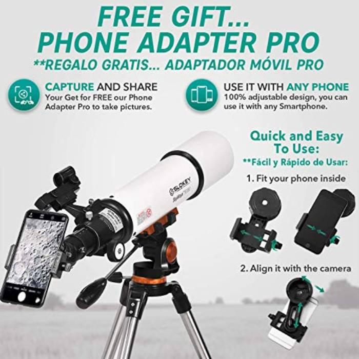 Image du produit Slokey Discover The World Astronomatisches Teleskop für Anfänger