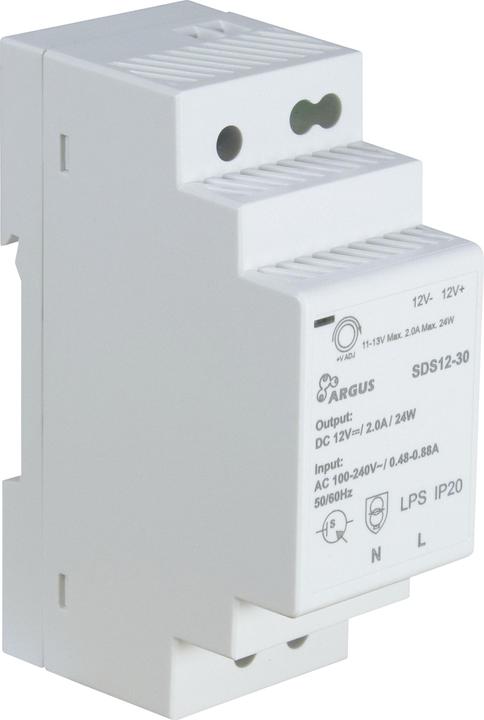 Immagine prodotto Intertech INTER-TECH SDS 12-30 Alimentatore per guida DIN Tensione di uscita 12V Potenza 30W