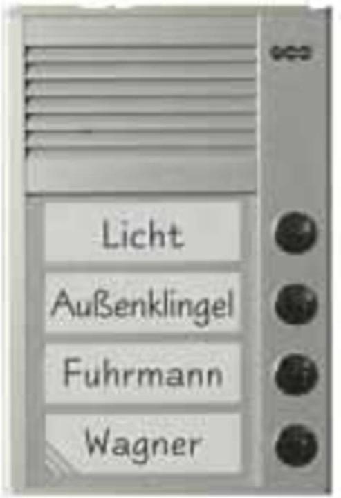 Produktbild Auerswald TFS-Dialog 204 fuer a/b-Nebenstellenanschluss / 4 Klingeltaster / Slim-Line-Gehaeuse / Aluminiump... (Kabelgebunden)