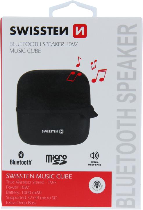 Produktbild Swissten Musik Cube Bluetooth Speaker (5 h, Akkubetrieb)