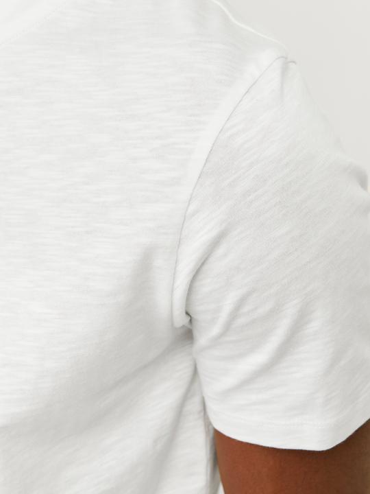 Actual product image Jack & Jones Single-coloured Grandad collar T-shirt T-shirt (L)
