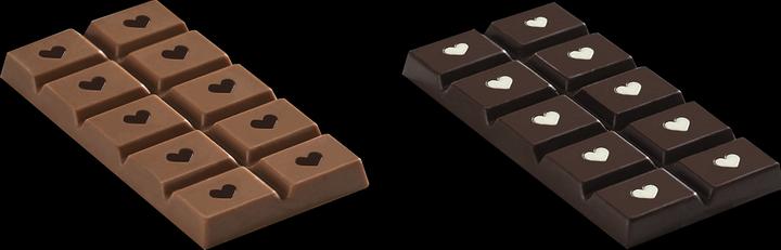 Actual product image Decora La Tavoletta Love chocolate bars