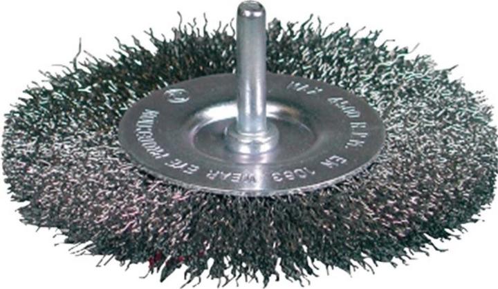 Actual product image Osborn Round brush Ø 75 mm Wire thickness 0.3 mm VA 10 mm 4500 min-¹