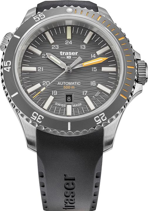 Actual product image Traser H3 110330 P67 Diver Automatic T100 Grey 46mm 50ATM (Sports watch, 46 mm)