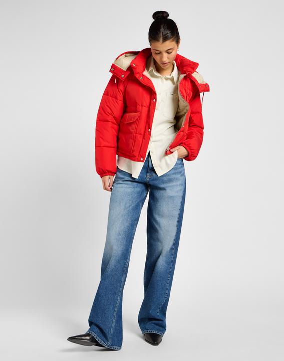 Actual product image Lee Quilted jacket Hooded Short Puffer (M)