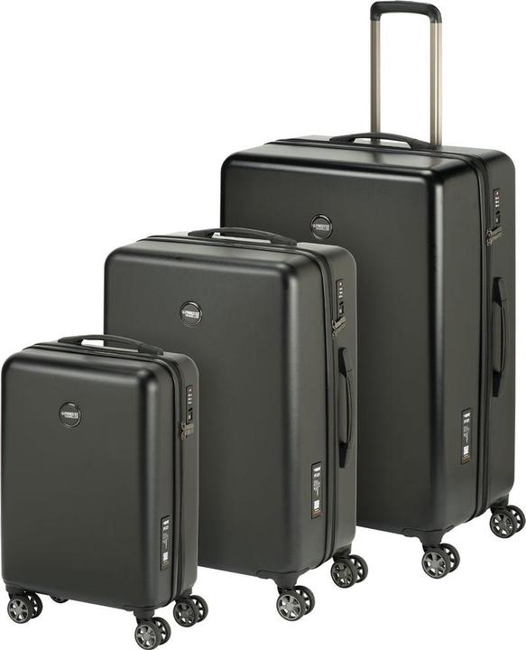 Actual product image Princess Traveller PT01 Deluxe kofferset - Pitch Black - SML (35 l)