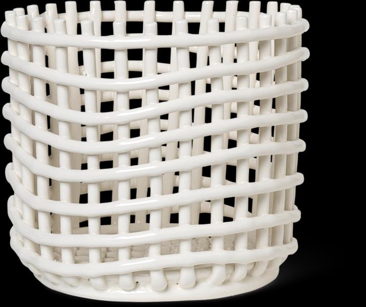 Actual product image Ferm Living Ceramic Basket (1 x, Ø 23.5 x 21 cm)