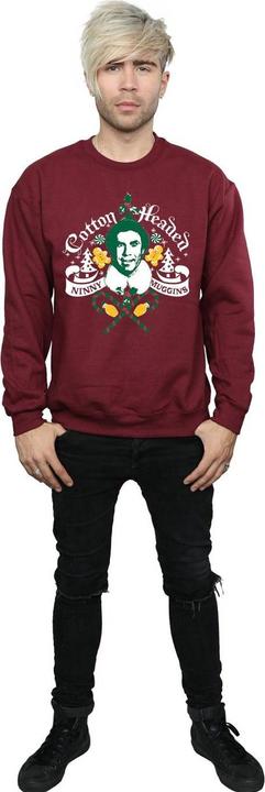 Actual product image Elf Mens Headed Ninny Muggins Sweatshirt (M)
