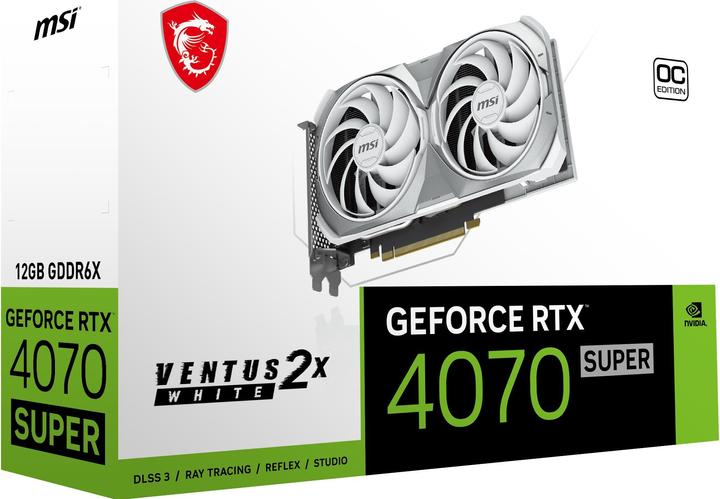Produktbild MSI GeForce RTX 4070 SUPER VENTUS 2X WHITE OC (12 GB)