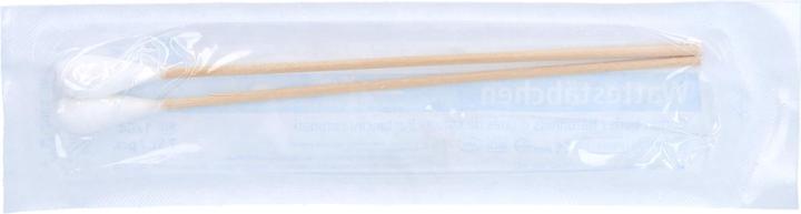 Produktbild Dr. Junghans Dr.Junghans Wattestäbchen Holz 15 cm grosser Kopf steril, 100 St. Packung
