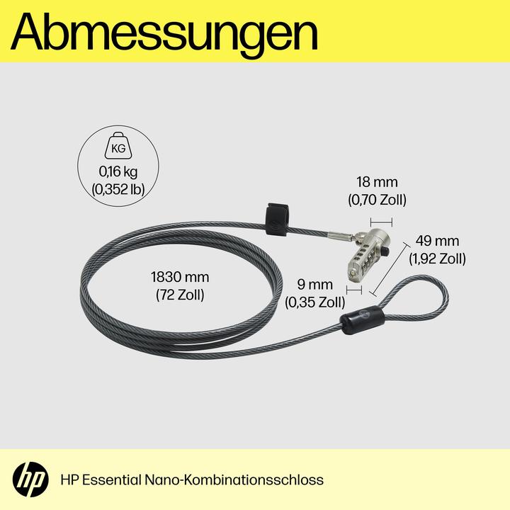 Immagine prodotto HP Essenziale, Nano Combinazione, Blocco Cavo