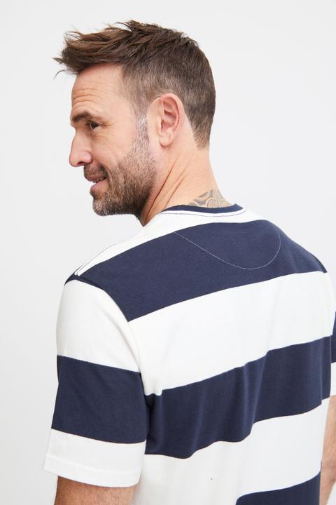 Immagine prodotto FQ1924 FQTom SS t-shirt a righe con stampa logo 21900645 (XXL)