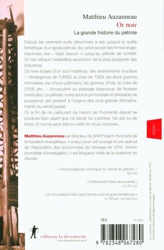 Immagine prodotto Or noir : la grande histoire du pétrole (Francese, Auzanneau Matthieu, 2021)