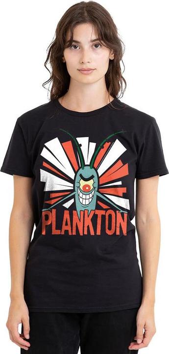 Actual product image Spongebob Squarepants Unisex Adult Plankton T-Shirt (L)