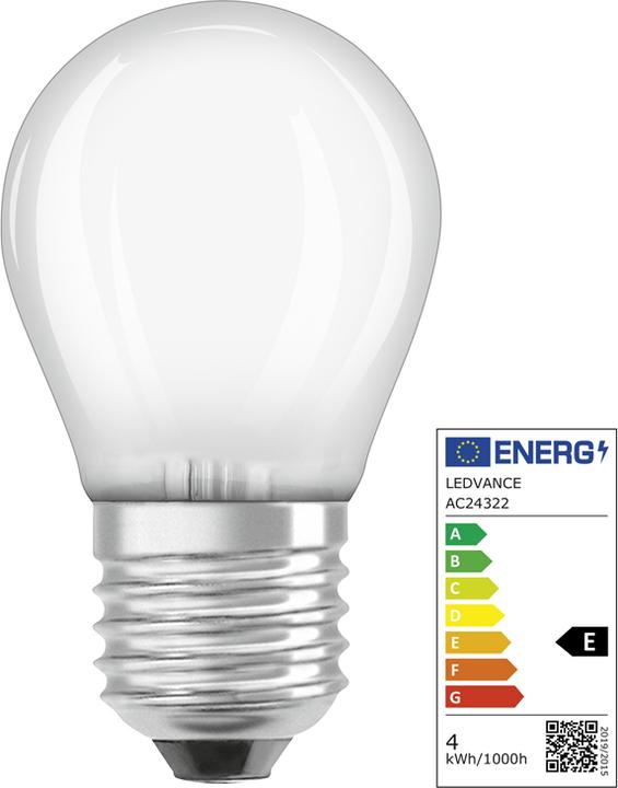 Actual product image Osram Star Classic P40 (E27, 4 W, 470 lm, 2 x, E)