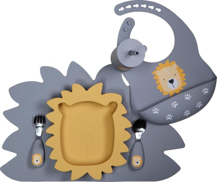 Produktbild Tryco Baby Silikonbecher mit Strohhalm Löwe