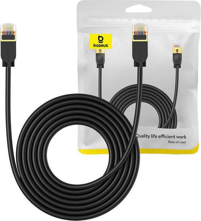 Image du produit Baseus Cat 7 10Gb Ethernet RJ45 Cable 5m black (CAT7, 5 m)