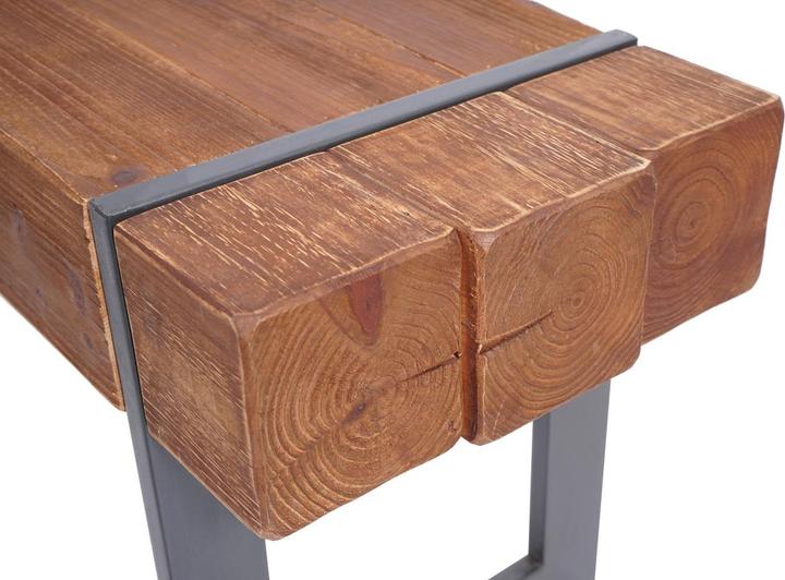 Immagine prodotto Swisshandel24 Panca, panca per sala da pranzo, panca in legno di abete rustico massiccio - marrone 160cm (160 cm)