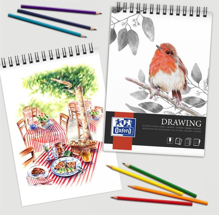 Actual product image Oxford Drawing pad (A4, Plain, Soft cover)