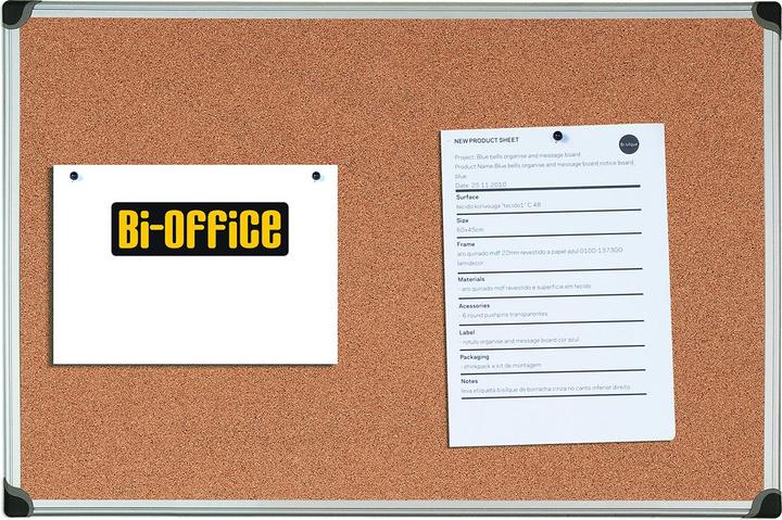 Produktbild Bi-Silque BI-Office TISCH KORKOWA BI-OFFICE 60X90CM RAMA Aluminium (60 x 90 cm)