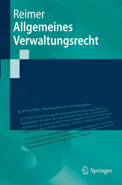Produktbild Allgemeines Verwaltungsrecht (Deutsch, Philipp Reimer, 2024)