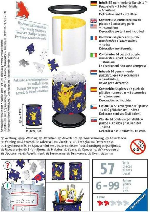 Image du produit Ravensburger 3D - Trousse à crayons Pokemon (54 pièces)