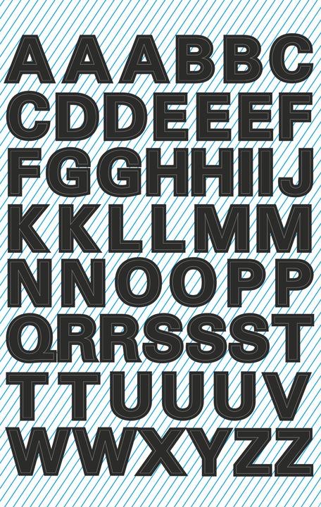 Produktbild Avery Buchstaben-Etiketten 'A-Z' 3780
