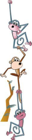 Actual product image Trenddeko Monkey swing (120 x 27 cm)