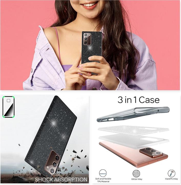 Actual product image Nalia Glitter Case (Samsung Galaxy Note 20)