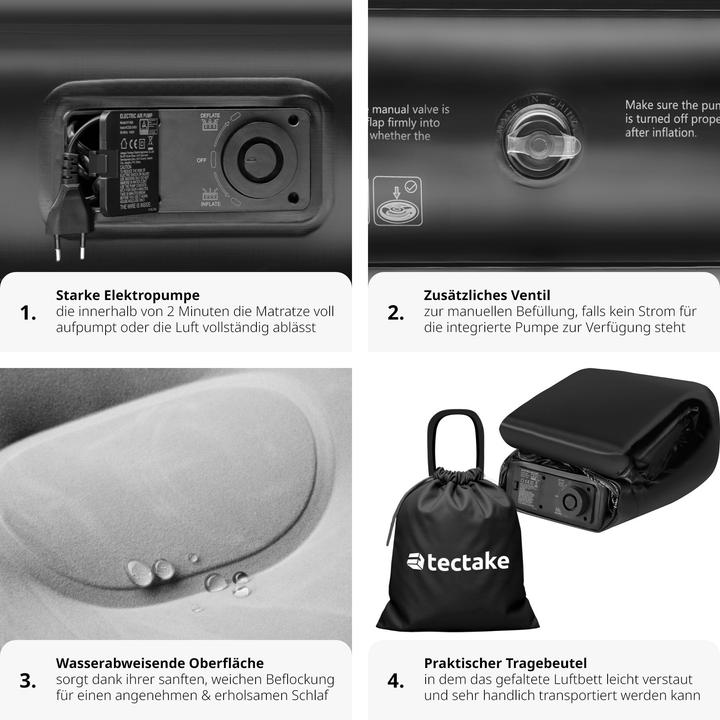 Actual product image tectake Inflatable Mattress AirDreams with Electric Pump
