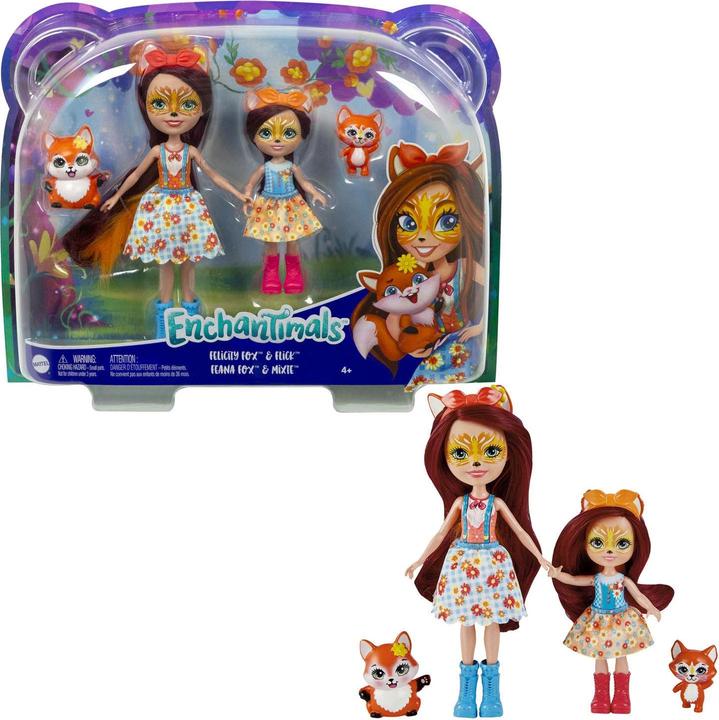 Actual product image Enchantimals FELICITY FOX™& FLICK™ FEANA FOX™ & MIXTE™ Dolls