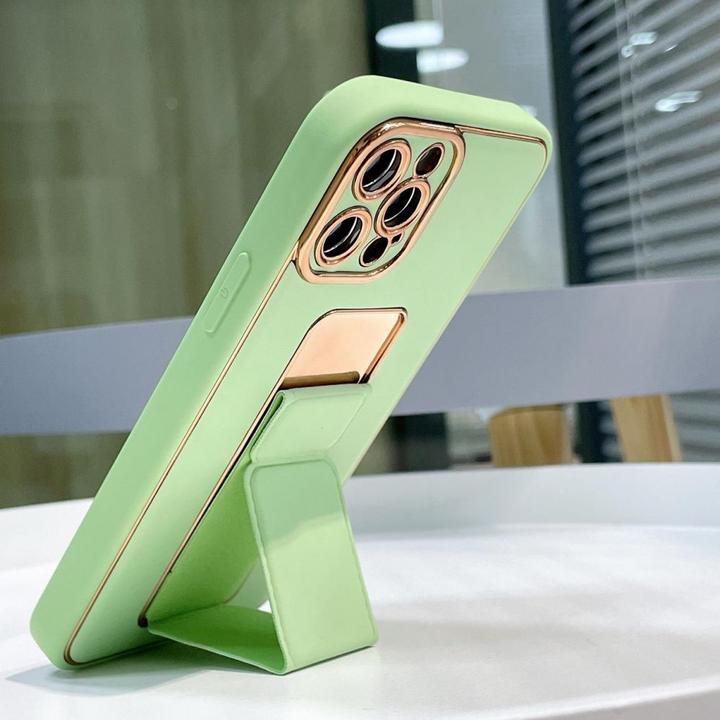 Actual product image Hurtel New Kickstand Case case for iPhone 12 with stand pink (Apple iPhone 12)