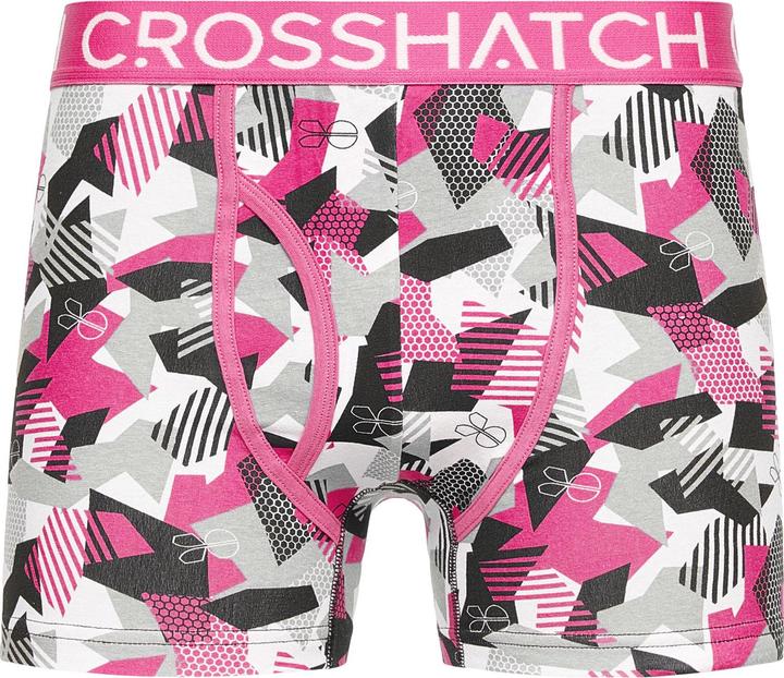 Actual product image Crosshatch Mens Crystaline Boxer Shorts (Pack of 3) (S, pack of 3)