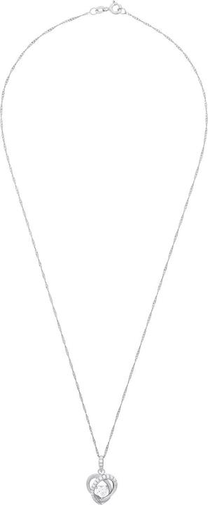 Image du produit zz_ArchivedByPCD_Amor Schmuck_zu_Amor Amor Halsschmuck für Damen, 925 Sterling Silber, Zirkonia synth. | Herz (Argent 925)