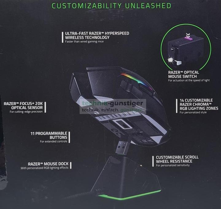 Produktbild Razer Basilisk Ultimate (Kabellos)
