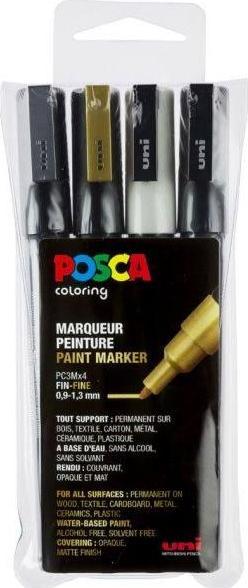 Actual product image Posca Marker PC-3M round tip (Multicoloured, 1.30 mm, 8 x)