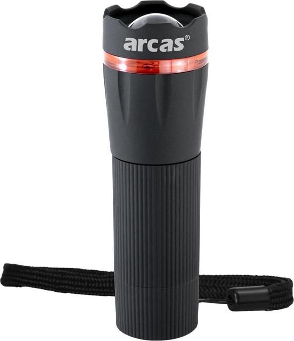Produktbild Arcas ARC-1 Watt Zoom LED plastic torch / 1 x High Power LED, 60 lumen (3.25 cm, 60 lm)