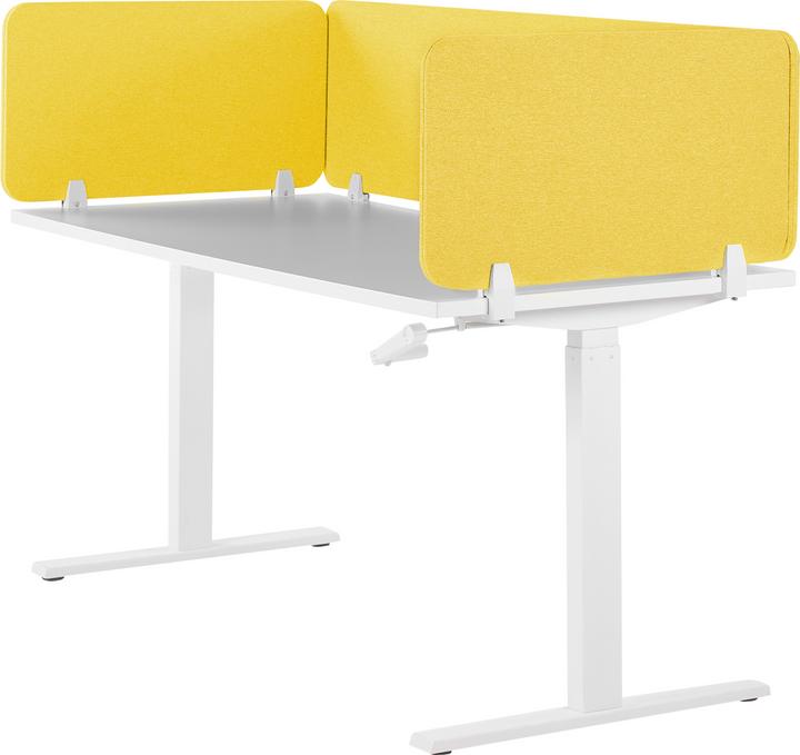 Immagine prodotto Beliani Divisorio per scrivania giallo senape 130 x 40 cm WALLY