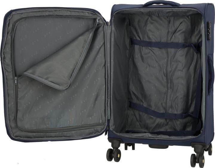 Immagine prodotto D&N Travel Line 9704 Carrello a 4 ruote M 68 cm con piega ad espansione (75 l, M (50 - 90l))